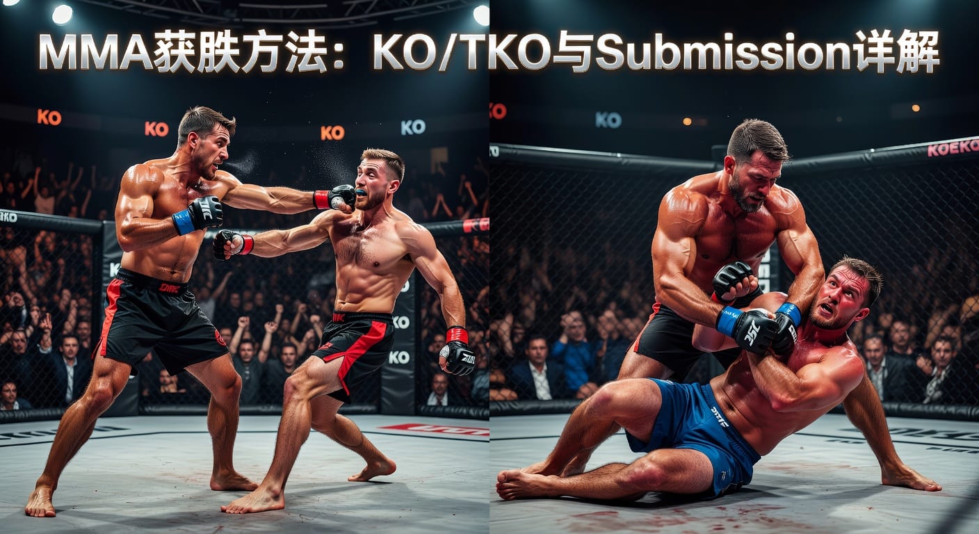 MMA方法 KO/TKO Submission：看懂胜负方式