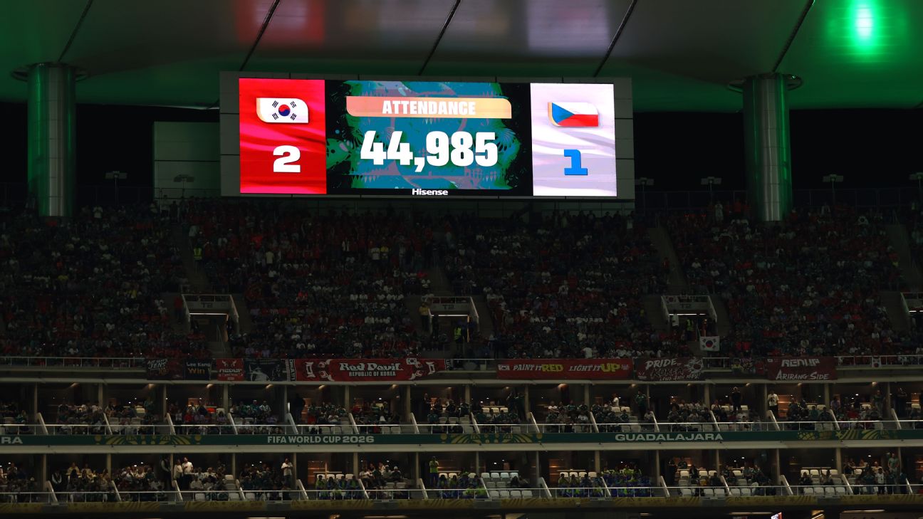 韩国对阵捷克世界杯之战上座数遭质疑 FIFA坚持数据准确